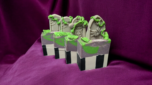 citrus woodsy handmade beetlejuice tribute soap